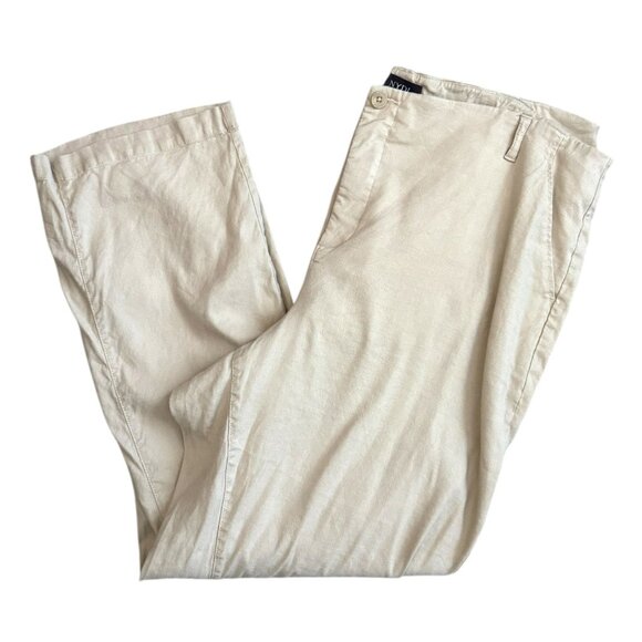 NYDJ Beige Linen Blend Pants Lift Tuck Technology Relaxed Fit Womens PLUS SZ 18W - Picture 9 of 9
